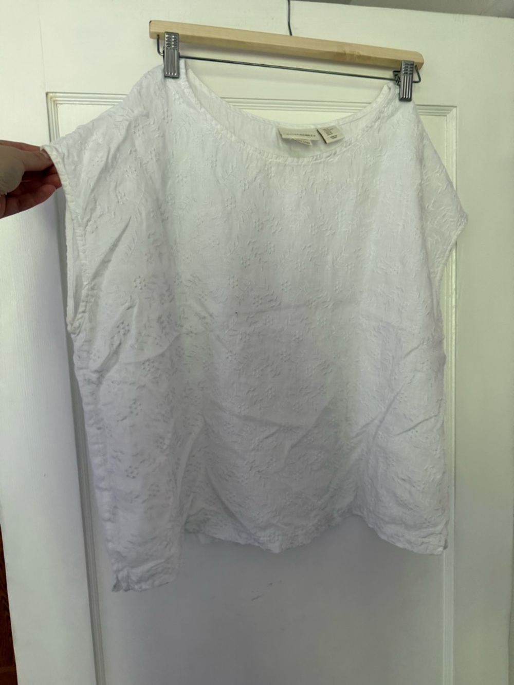 Cynthia Rowley White Eyelet Tank Top